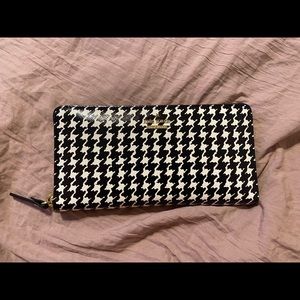 Kate spade houndstooth continental wallet